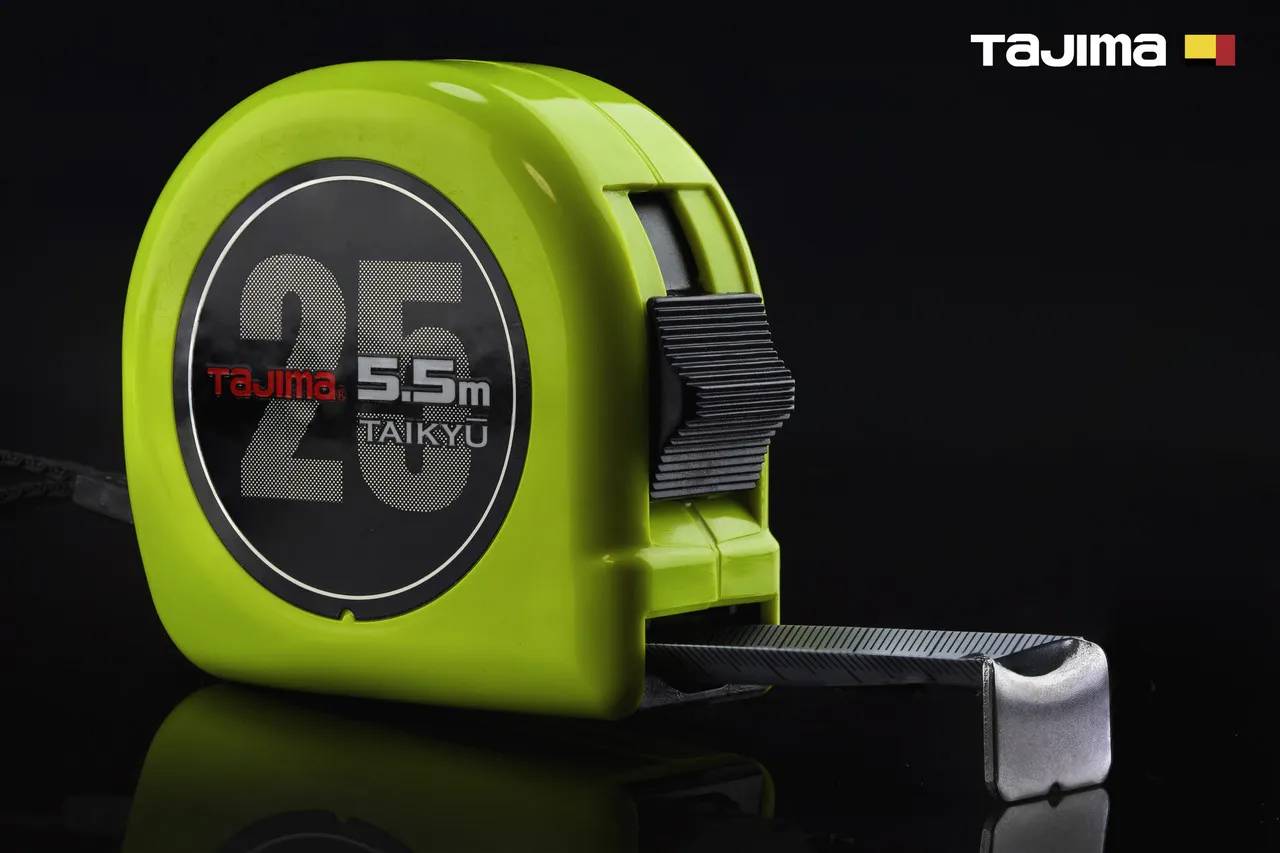 Рулетка будівельна 5,5м х 25мм TAJIMA (Японія) SUPER водостійка ультра зносостійка - 132056