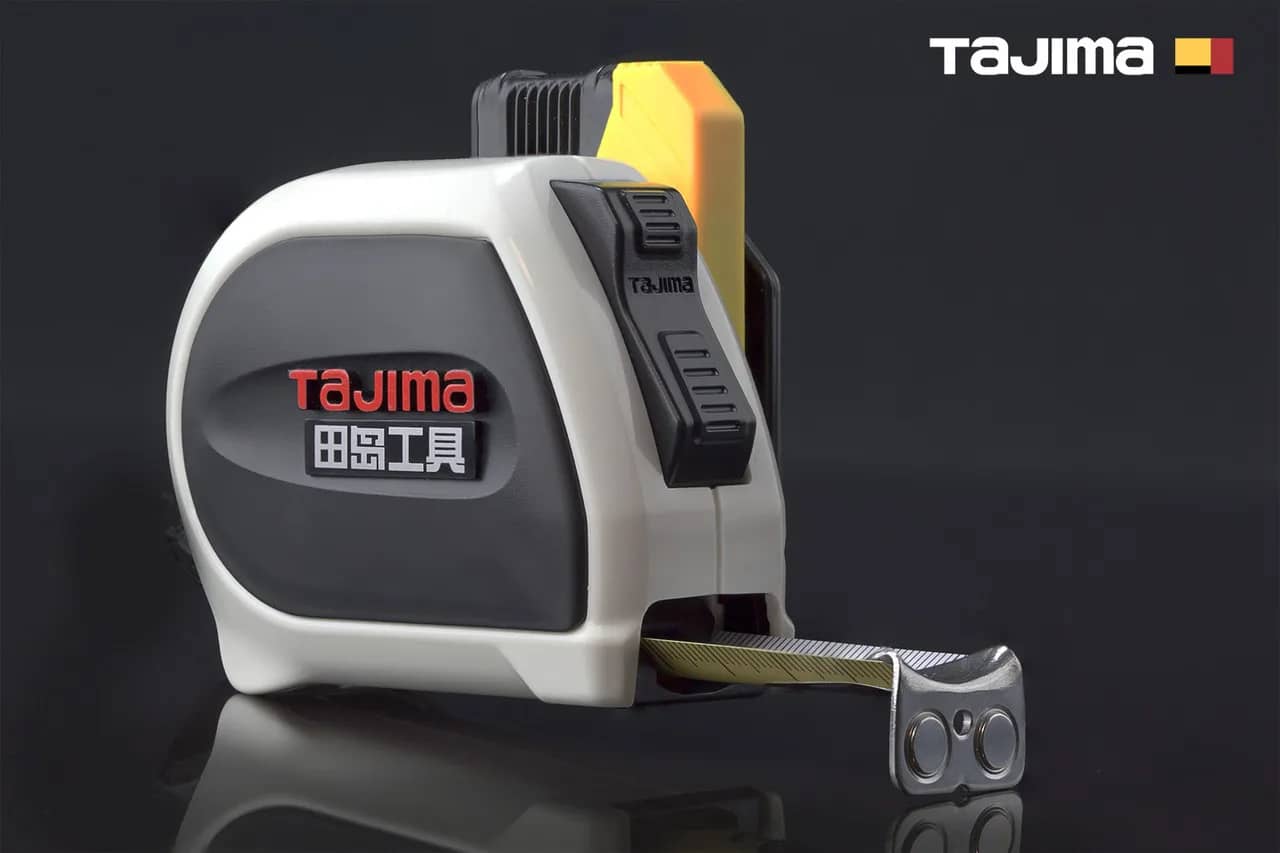 Рулетка строительная 5м х 25мм TAJIMA (Япония) SIGMA автостоп усиленная лента магнитная c держателем на пояс - 132086