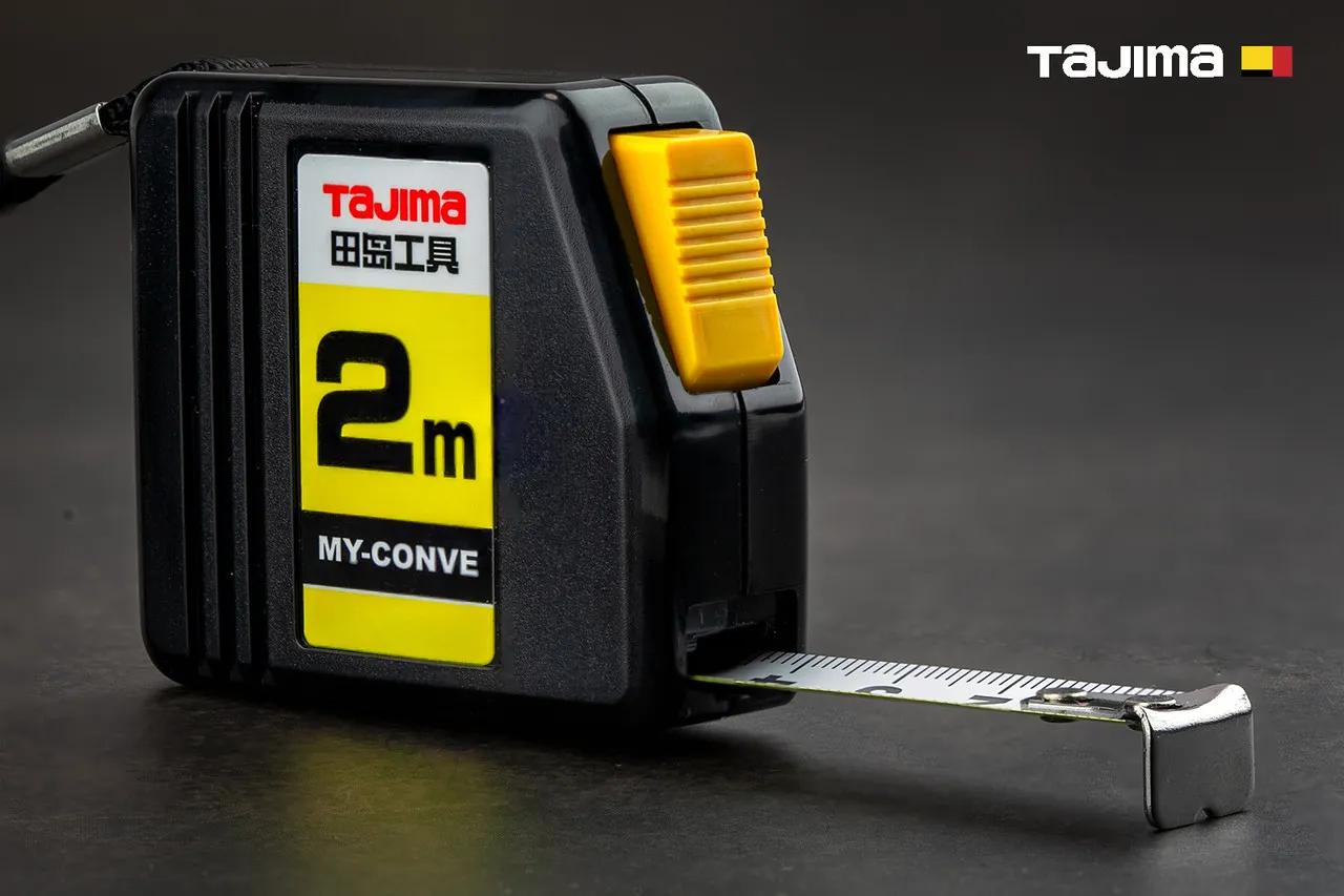 Рулетка будівельна 2м х 13мм TAJIMA (Японія) MY-CONVE MY-20 - 132162