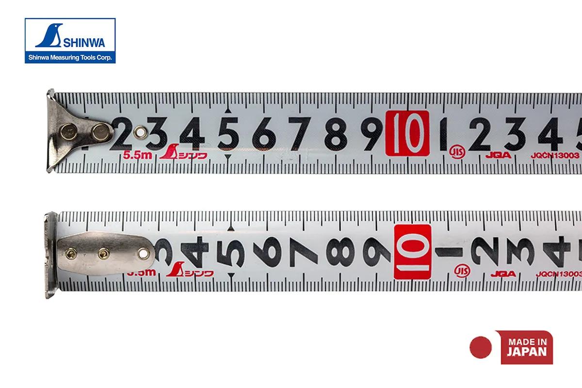 Рулетка строительная 5,5м х 25мм SHINWA (Япония) Fit Gear усиленная лента - 737047937