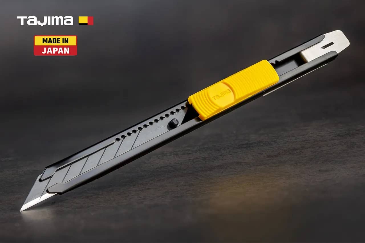 Нож строительный 9 мм TAJIMA (Япония) LC320B угол 30° автоматичесий фиксатор - 134706