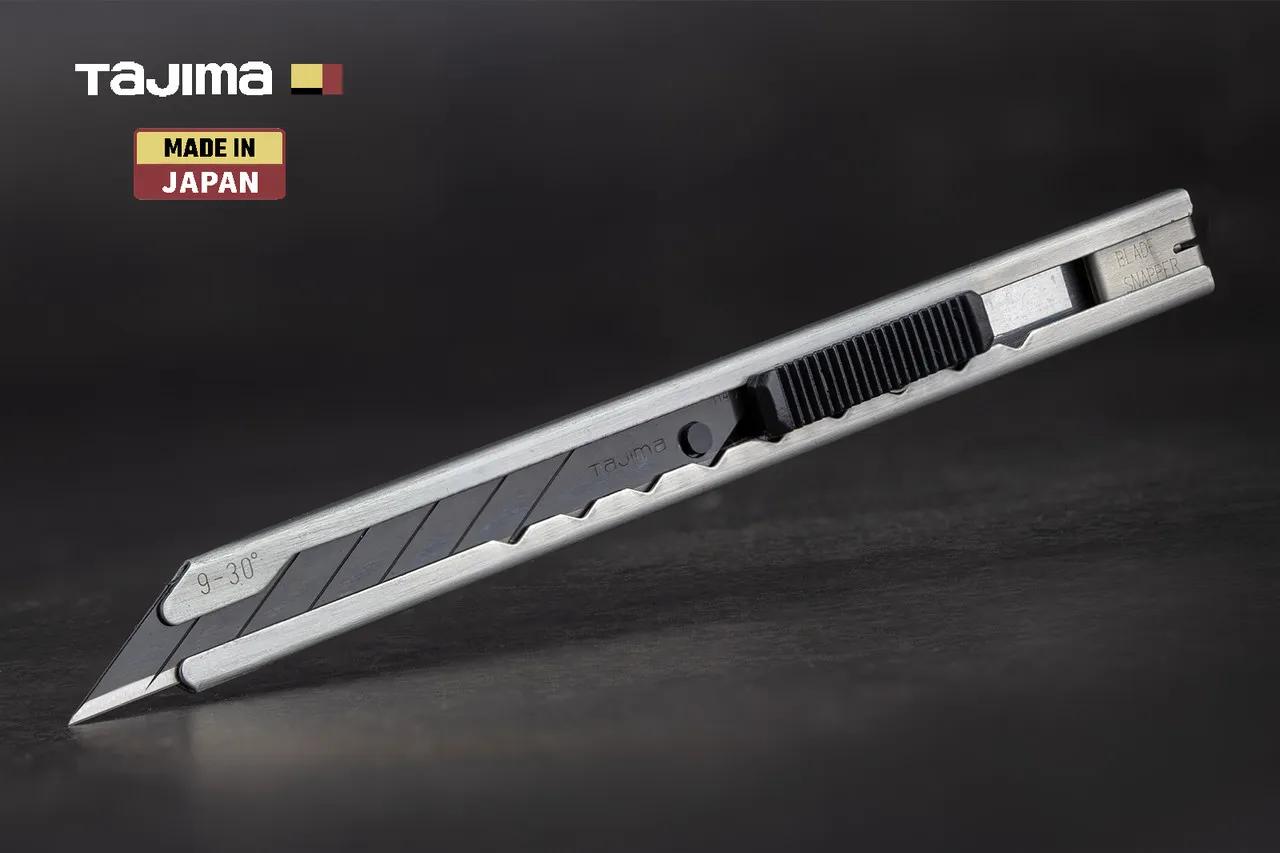 Нож строительный 9 мм TAJIMA (Япония) LC390B угол 30° автоматический фиксатор - 134727