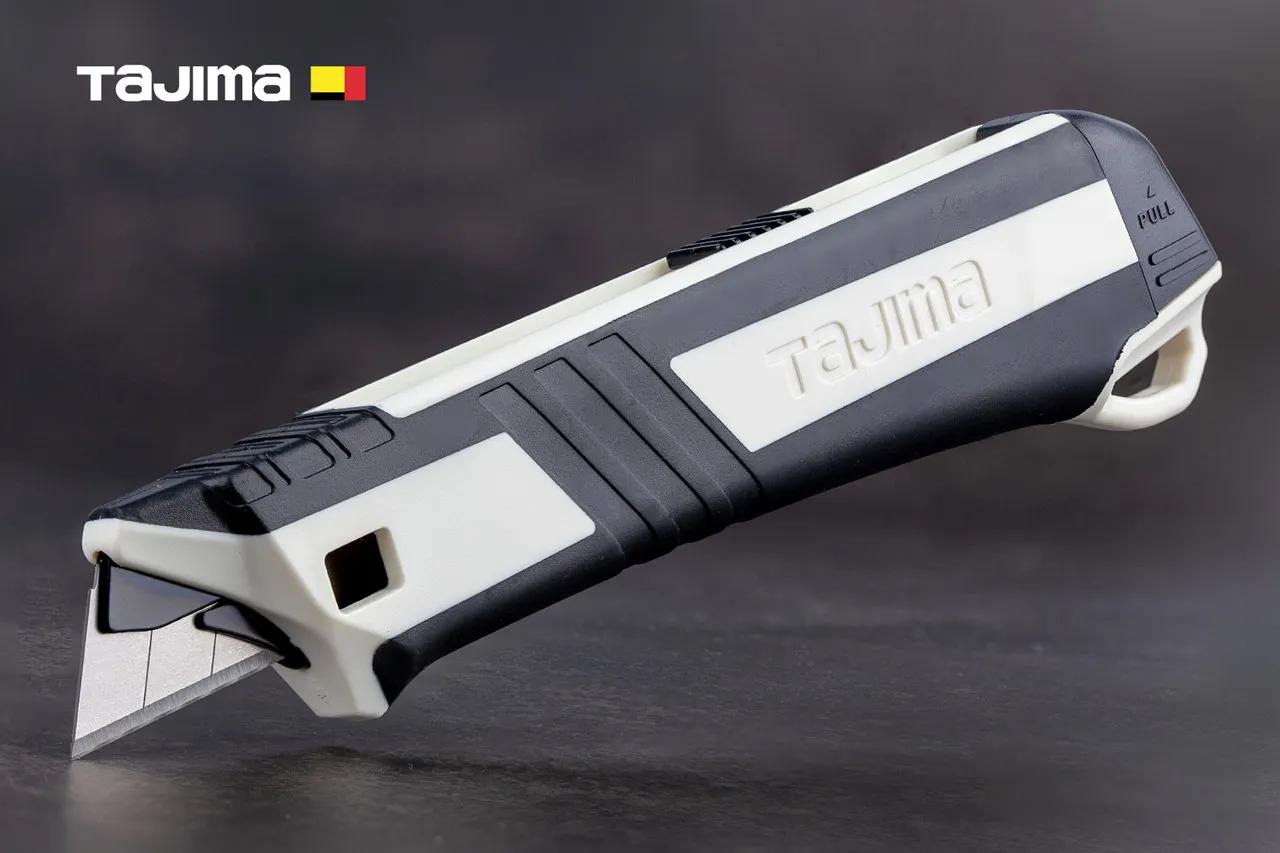 Ніж канцелярський 18 мм TAJIMA (Японія) DKC-L590W ізольований верхній автоматичний фіксатор - 134737