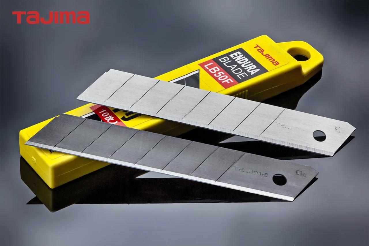 Леза для канцелярського ножа 18 мм TAJIMA (Японія) LB50F ультра гострі сегментні 10шт - 134834