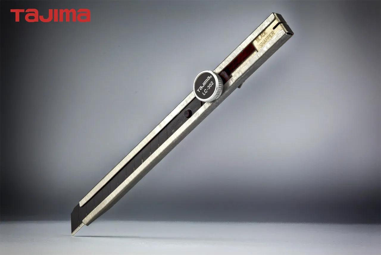 Нож строительный 9 мм TAJIMA (Япония) LC302B винтовой фиксатор - 635874100