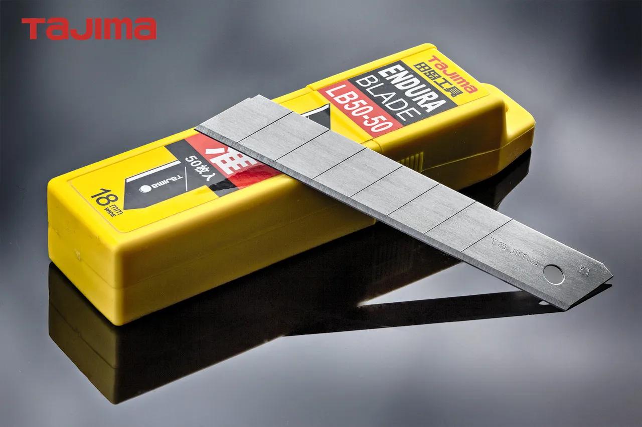 Леза для канцелярського ножа 18 мм TAJIMA (Японія) LB50-50 сегментні 50 шт - 134981