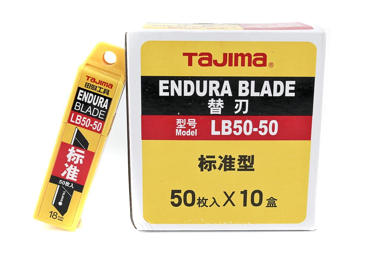 Леза для канцелярського ножа 18 мм TAJIMA (Японія) LB50-50 сегментні 50 шт - 134989