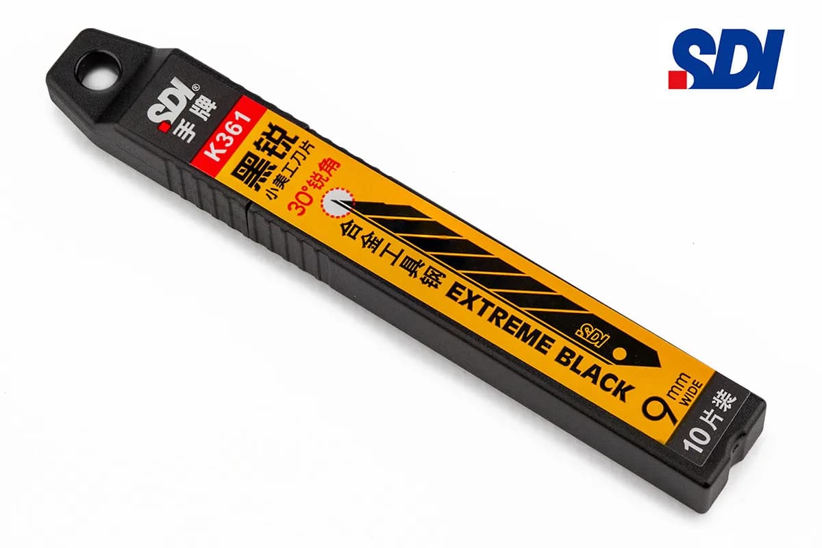 Леза для ножа 9мм кут 30° чорні 10 шт SDI K361 - 397915494