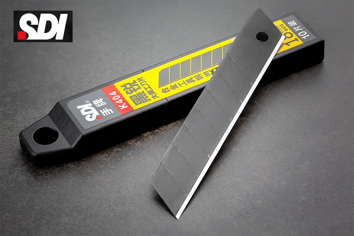 Лезвия для ножа 18мм черные 10 шт SDI K404 - 135057