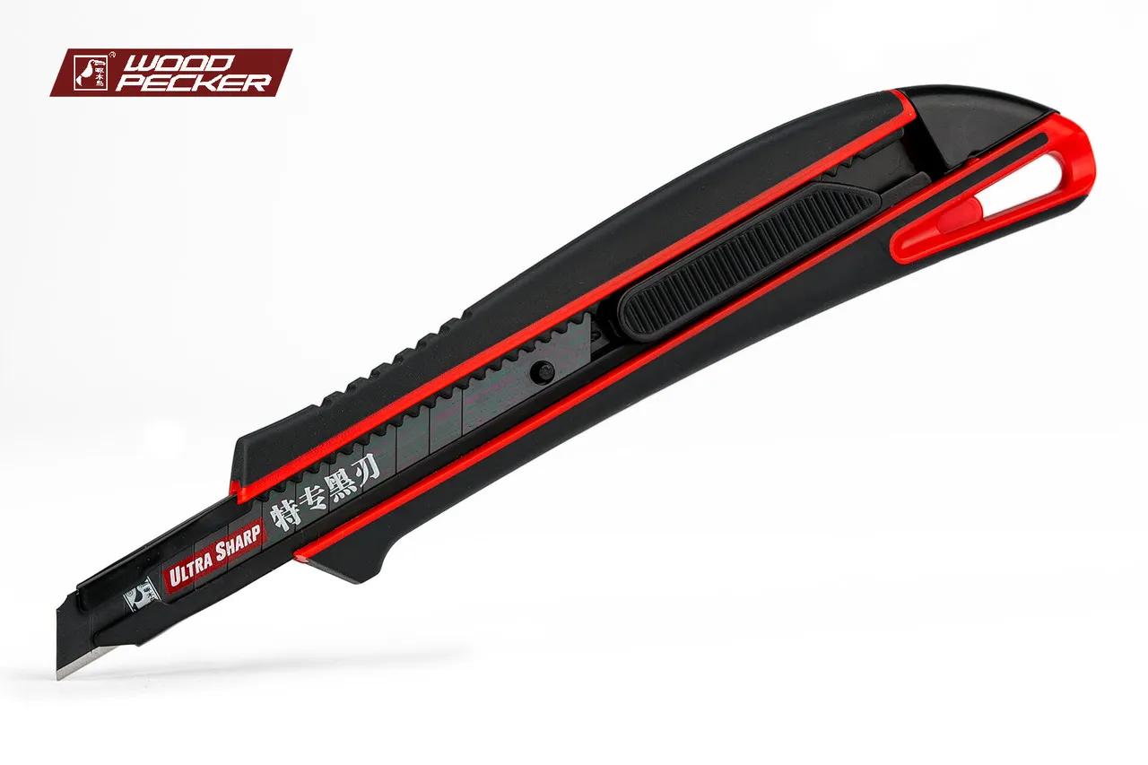 Нож канцелярский 9мм автофиксатор Woodpecker FD-711 - 135103