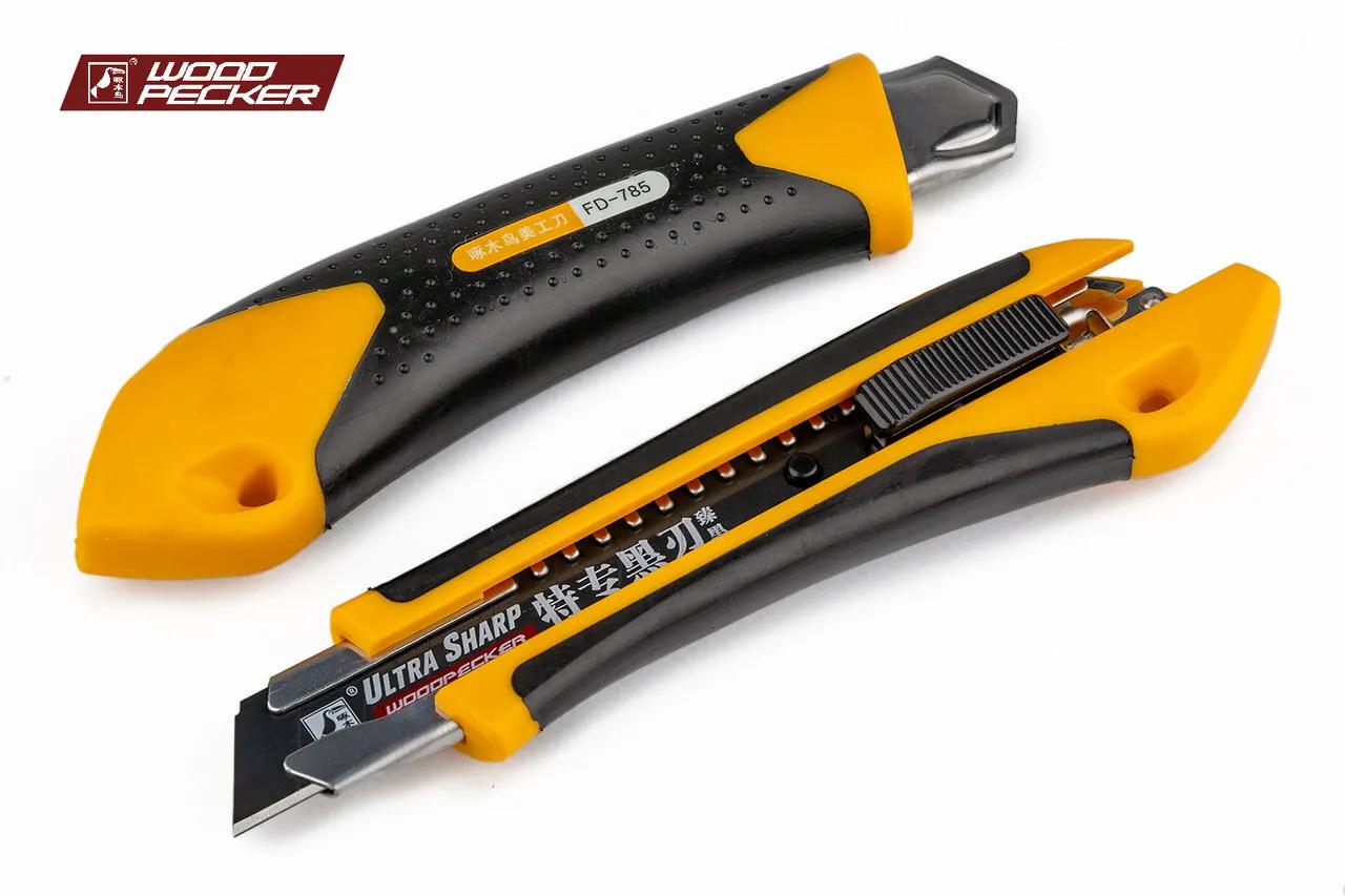 Ніж канцелярський 18мм автофіксатор Woodpecker FD-785 - 135127