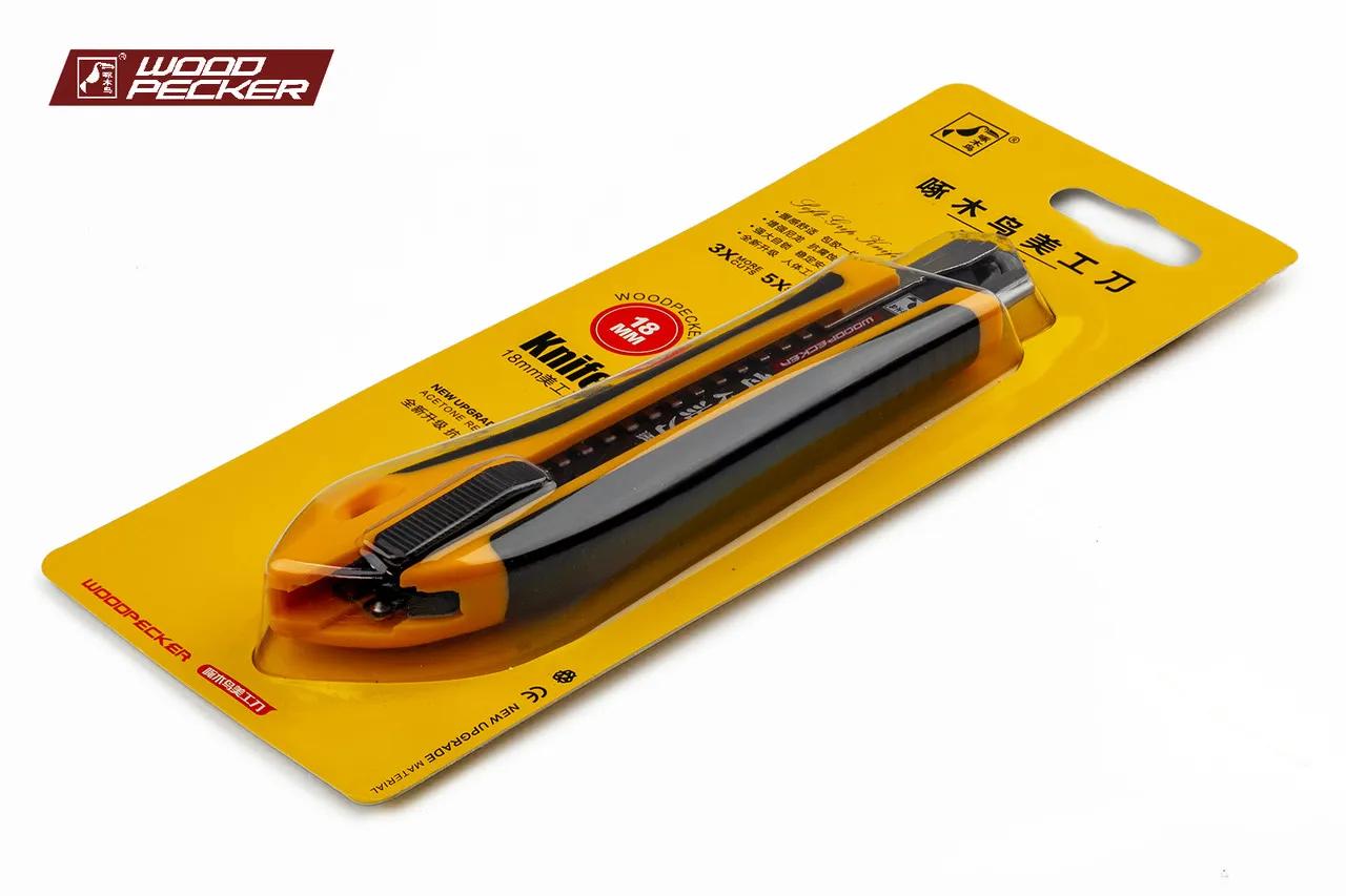 Ніж канцелярський 18мм автофіксатор Woodpecker FD-785 - 135129