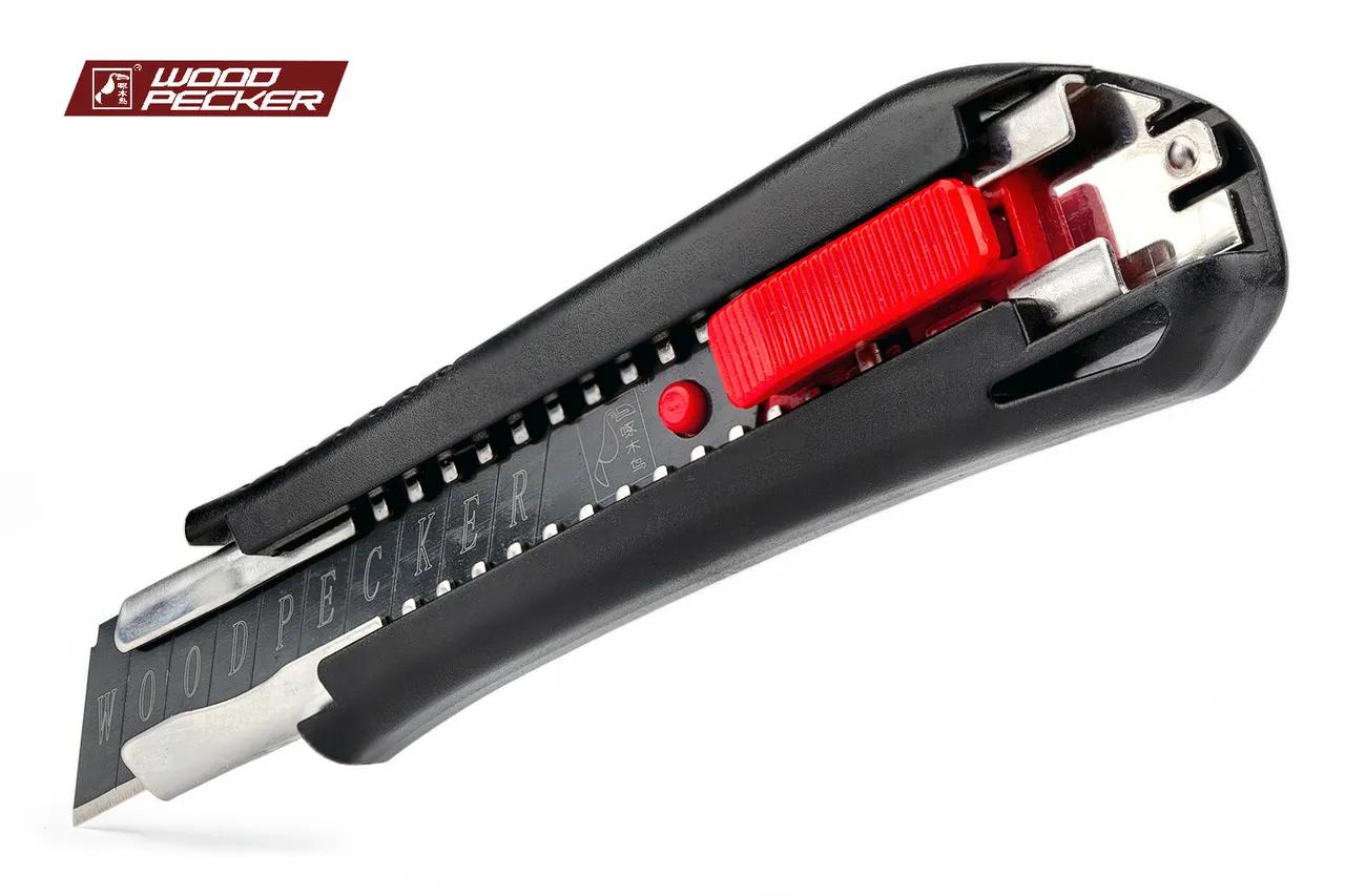 Ніж канцелярський 18мм автофіксатор Woodpecker FD-7810 - 135134