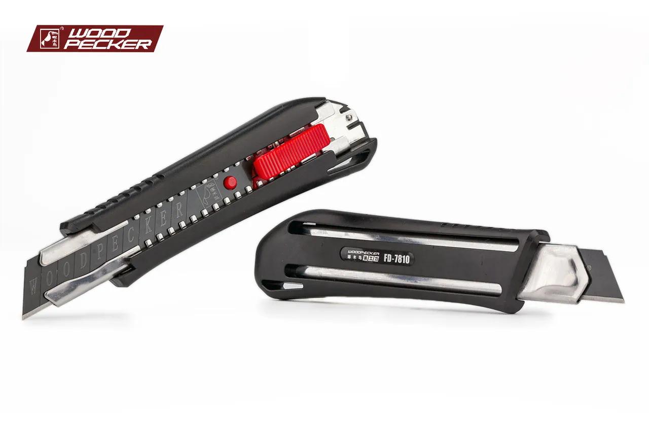 Ніж канцелярський 18мм автофіксатор Woodpecker FD-7810 - 135136