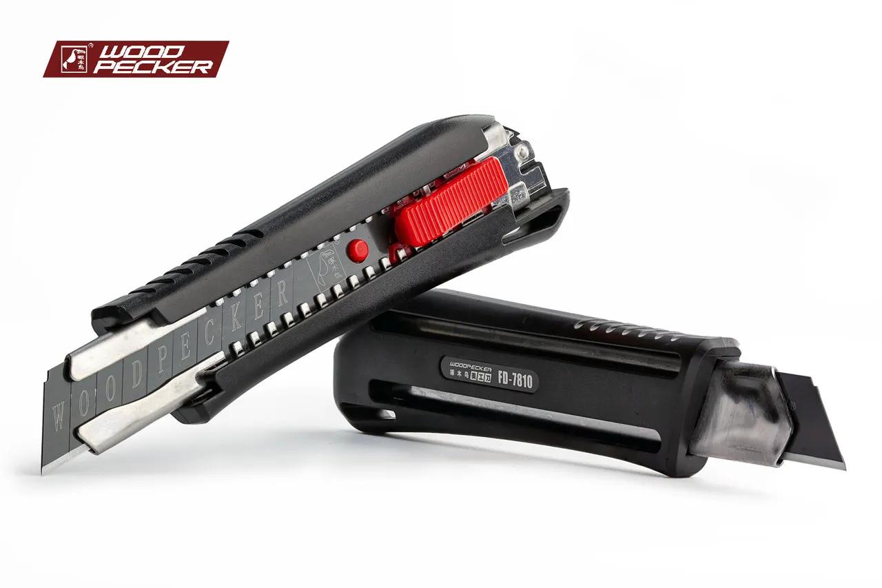 Ніж канцелярський 18мм автофіксатор Woodpecker FD-7810 - 135137