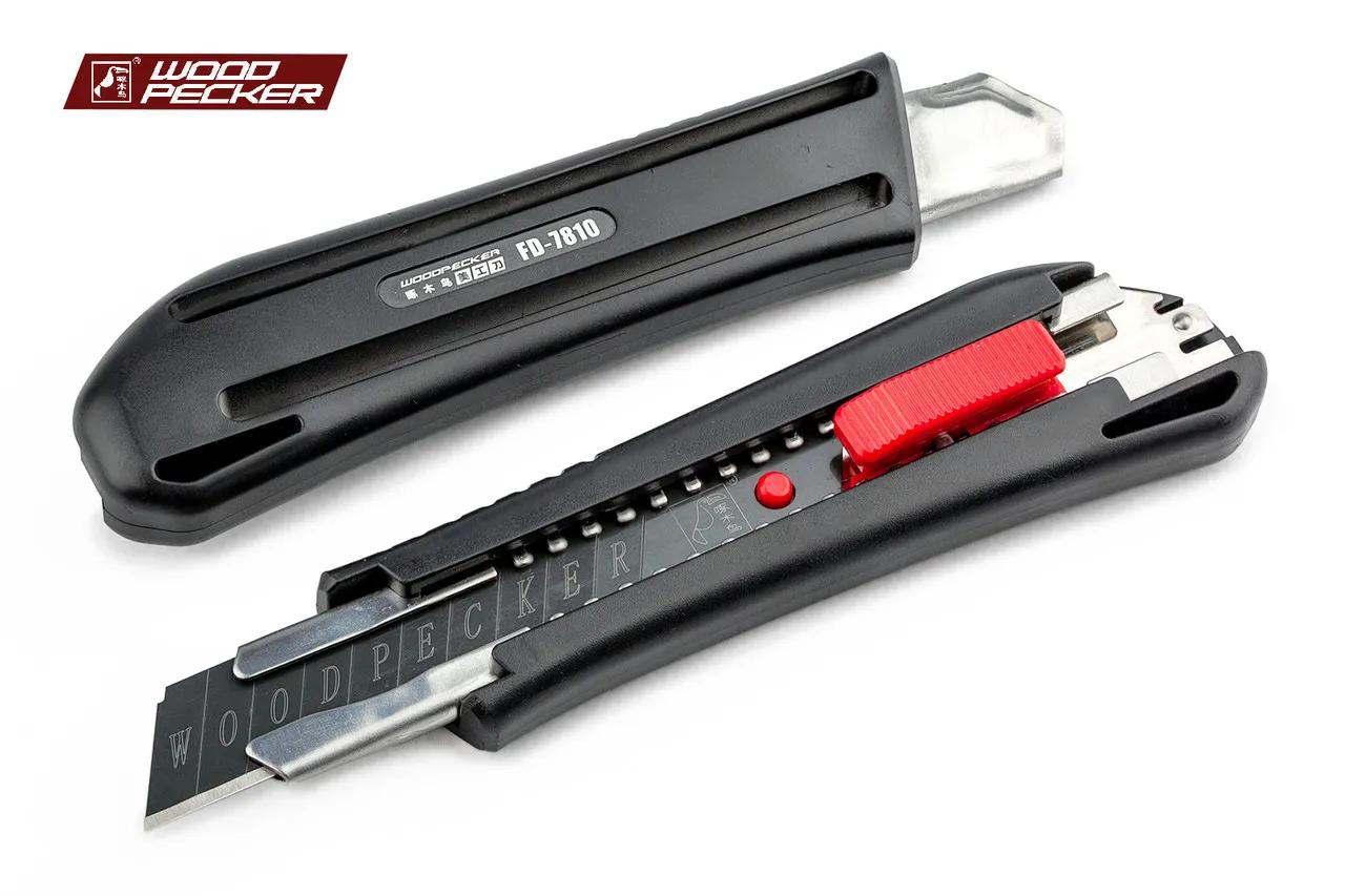 Ніж канцелярський 18мм автофіксатор Woodpecker FD-7810 - 135138