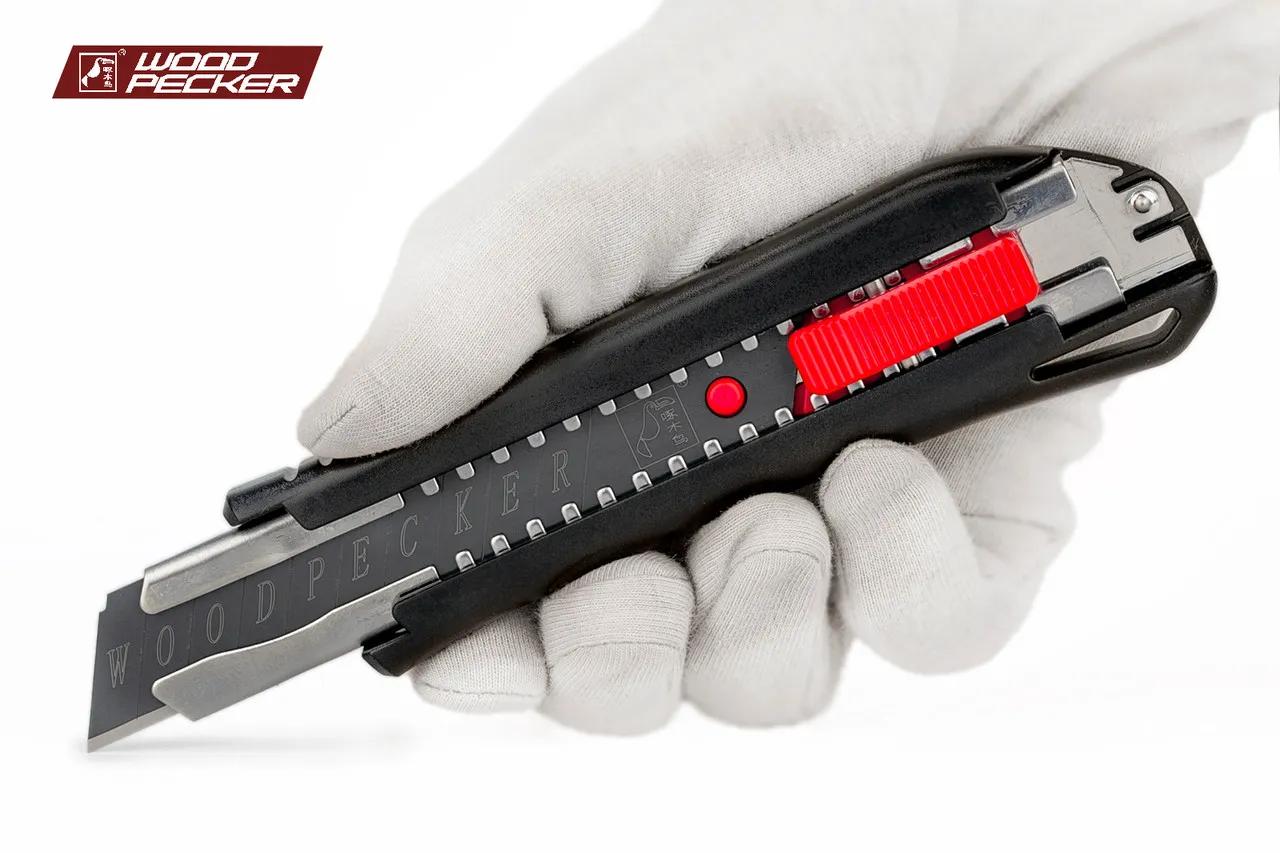 Ніж канцелярський 18мм автофіксатор Woodpecker FD-7810 - 135139
