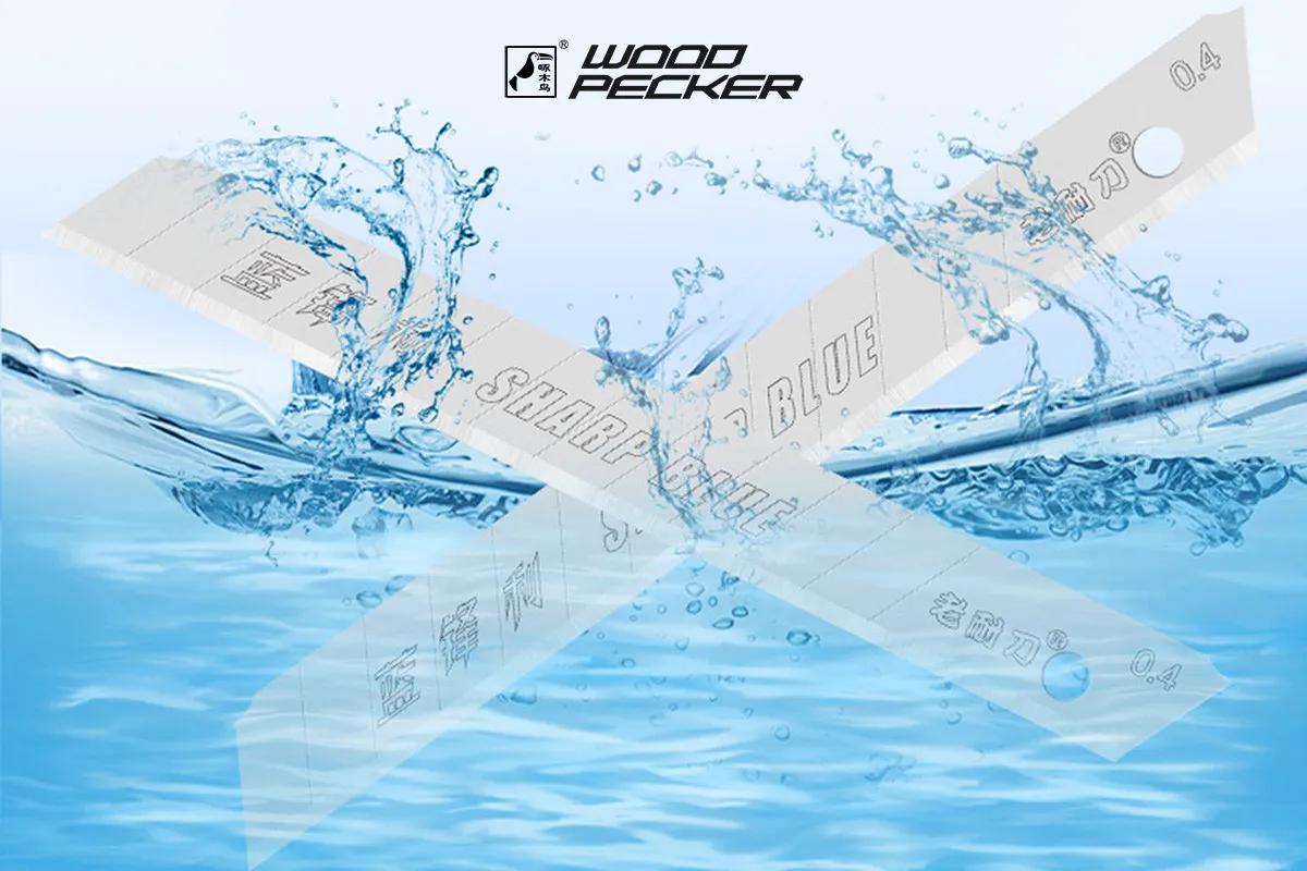 Леза для ножа 9мм чорні + 1 нержавіюче Woodpecker 10шт FD-BS40 - 135216
