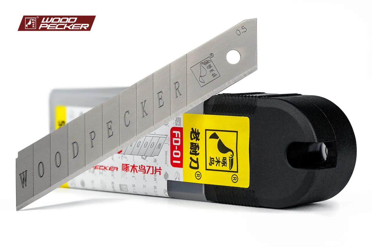 Лезвия для канцелярского ножа 18мм Woodpecker серые 50шт FD-01 - 135325