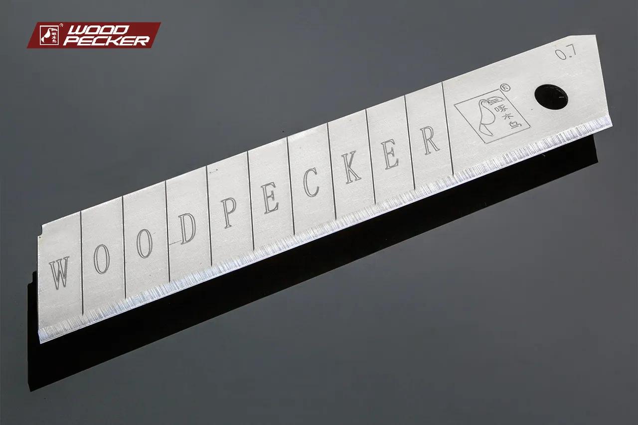 Лезвия для канцелярского ножа 18мм Woodpecker ультра толстые серые 10шт FD-06 - 135358