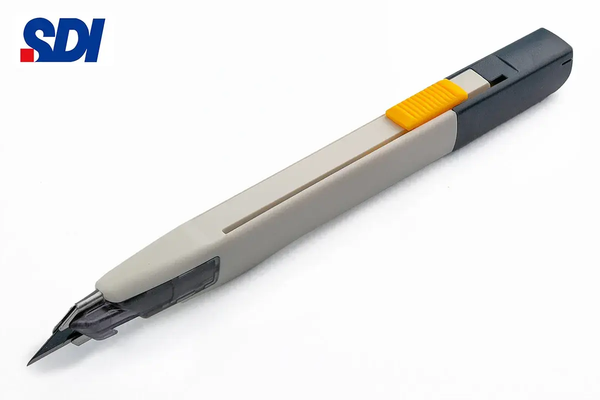 Ніж канцелярский 9 мм кут 30° автофіксатор SDI 0443C - 135554