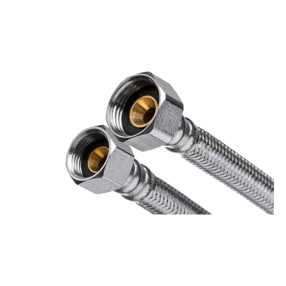Шланг для води в оплетінні з нерж. сталі, в/в, 1/2x 3/8, 30 см, Invena WS-02-030 - 136973