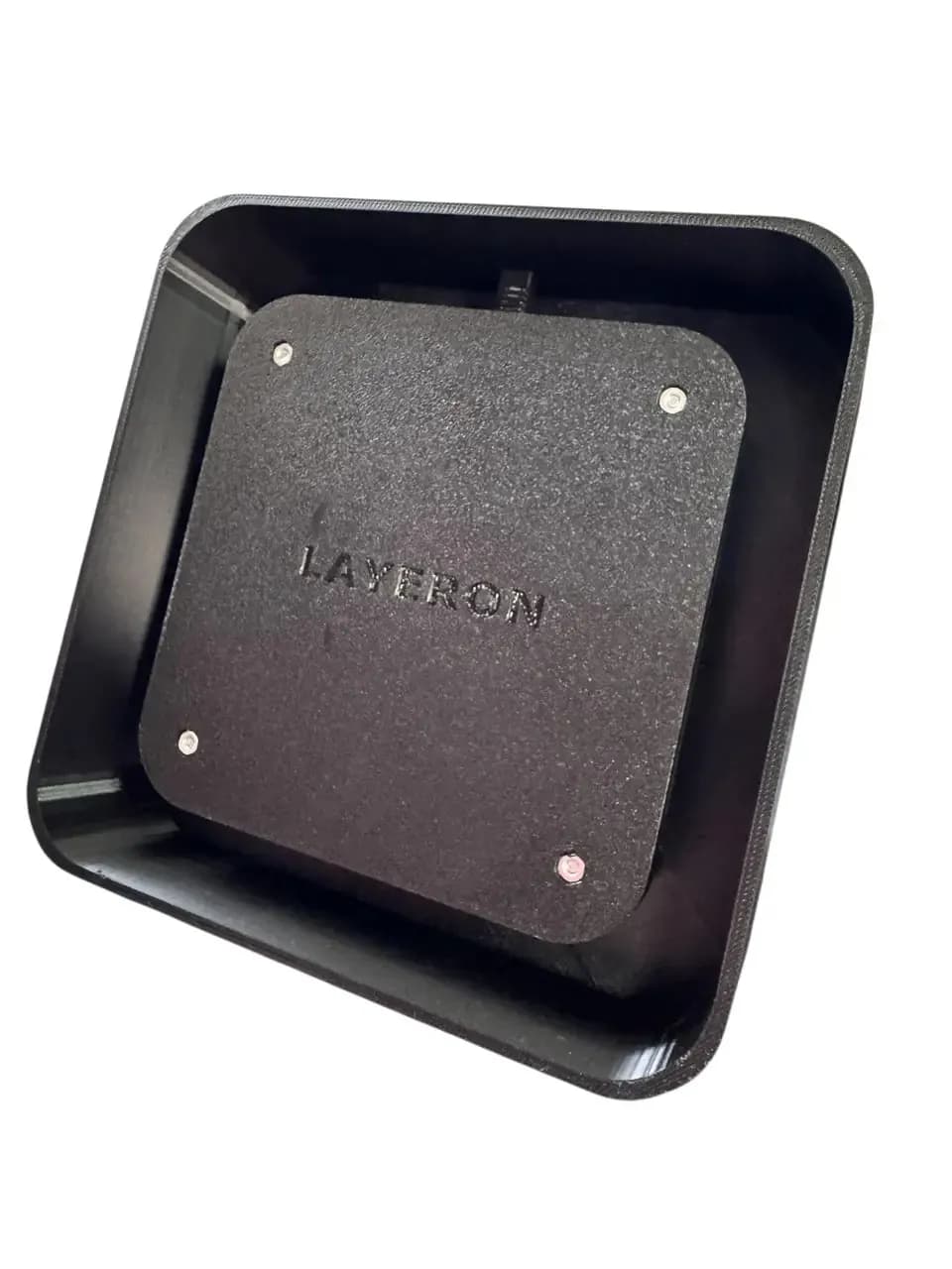 Вентилятор скрытого монтажа Layeron D100 (L0046) с датчиком влажности и таймером – 105 м³/ч, белый/черный - 712550358