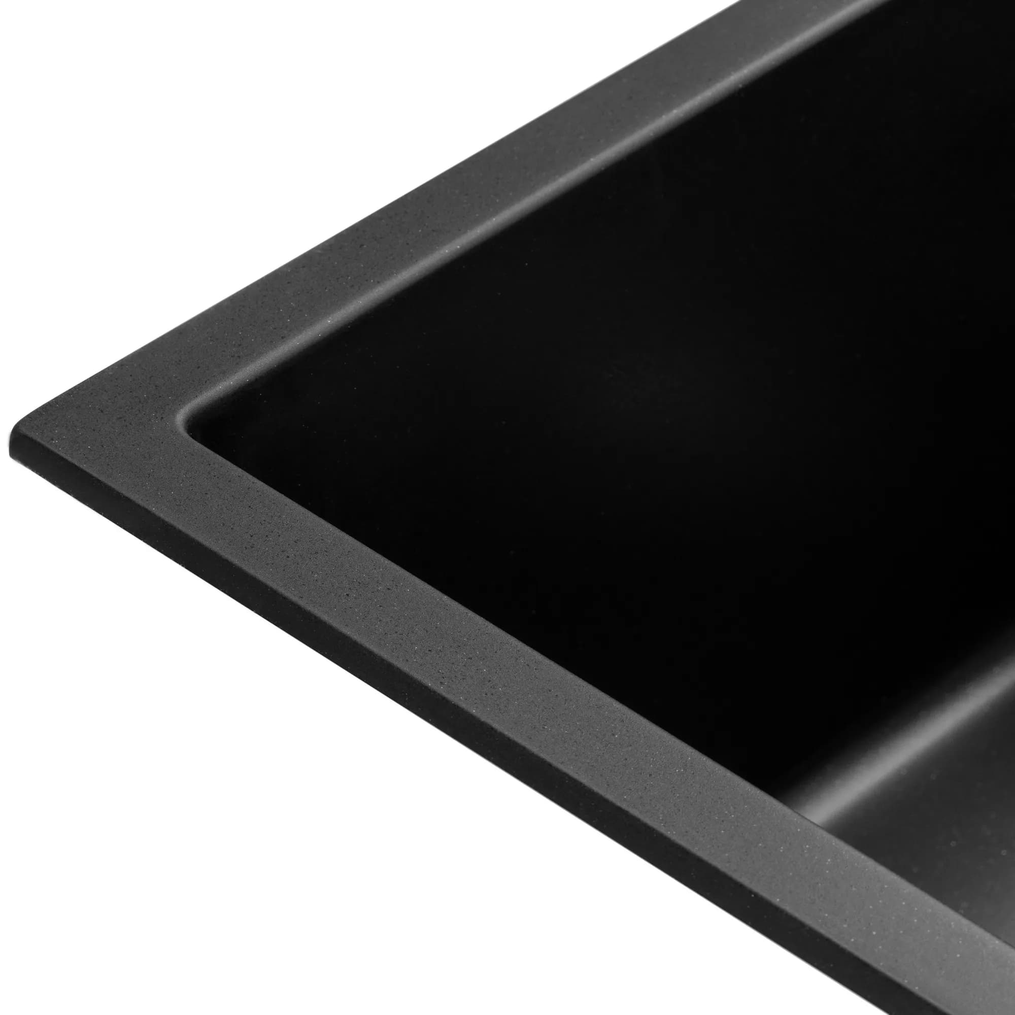 Мойка GRANADO Under top MINI black shine - 976573629