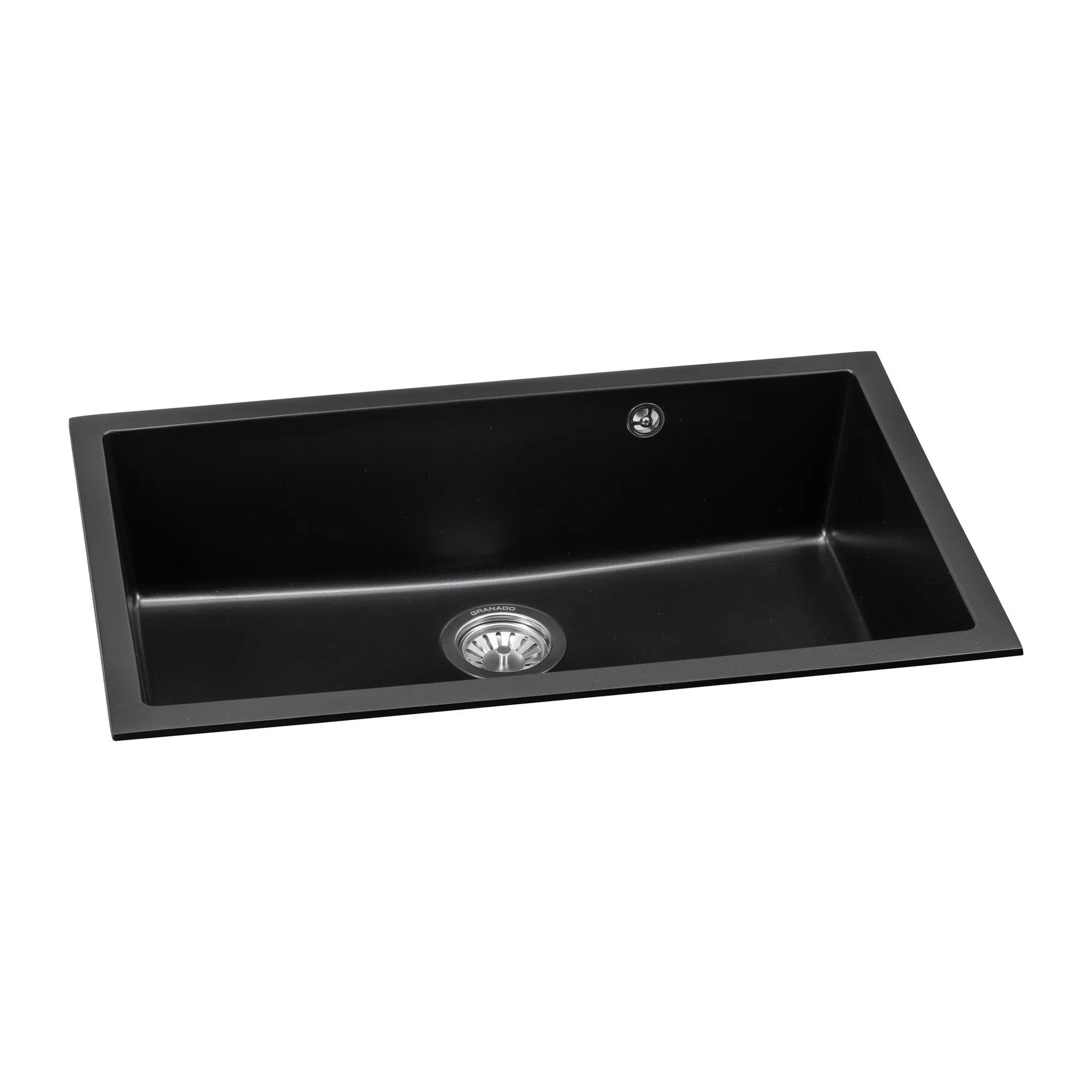 Мойка GRANADO Under top XL Black shine - 137566