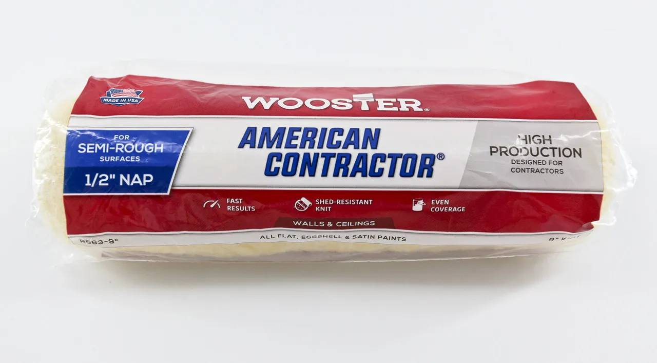 Валик малярний Wooster American Contractor R563-9, 23 см, ворс 13 мм - 138529