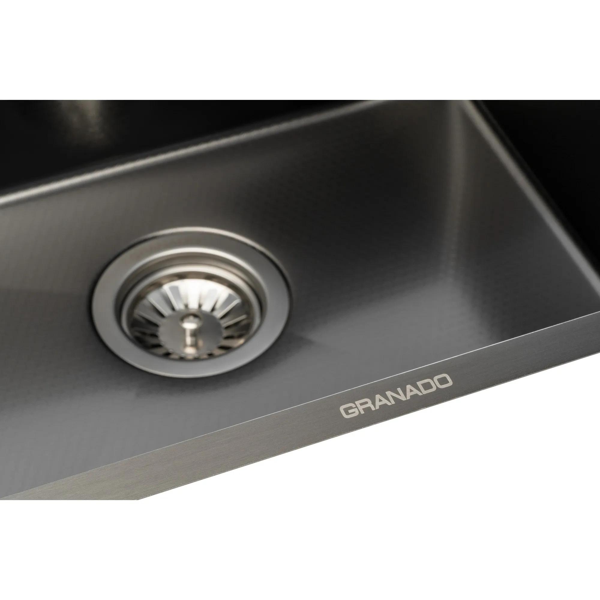 Мийка GRANADO Under top MAX STEEL S201 black honeycomb - 138912
