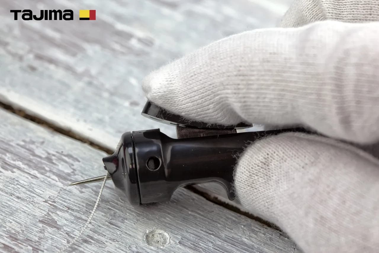 Шнур розмічальний 20 м TAJIMA (Японія) PS-SUM автоматичне змотування (рідке чорнило) - 713149280