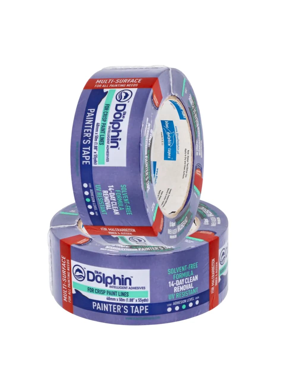 Малярный скотч (малярная лента) BLUE DOLPHIN PAINTER'S TAPE 25мм*50м (01-1-01-EN) - 851393358