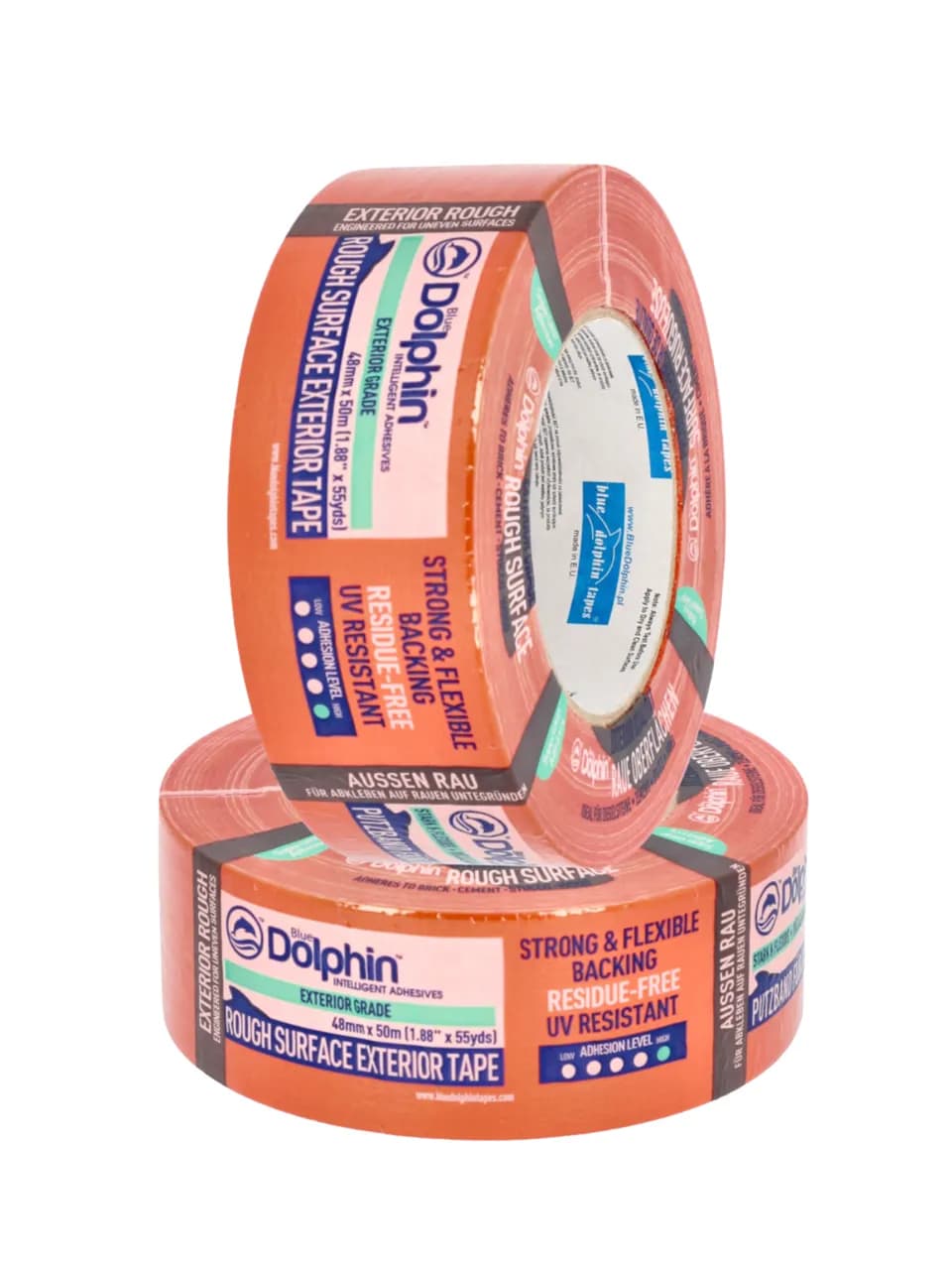Малярный скотч (малярная лента) BLUE DOLPHIN ROUGH SURFACE 48мм*50м (03-1-03-EN) - 371809958