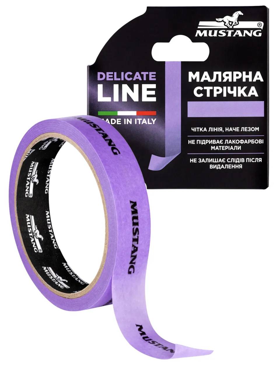 Малярна стрічка рисова MUSTANG DELICATE LINE 25мм*25м (ITWP2525L) - 139184