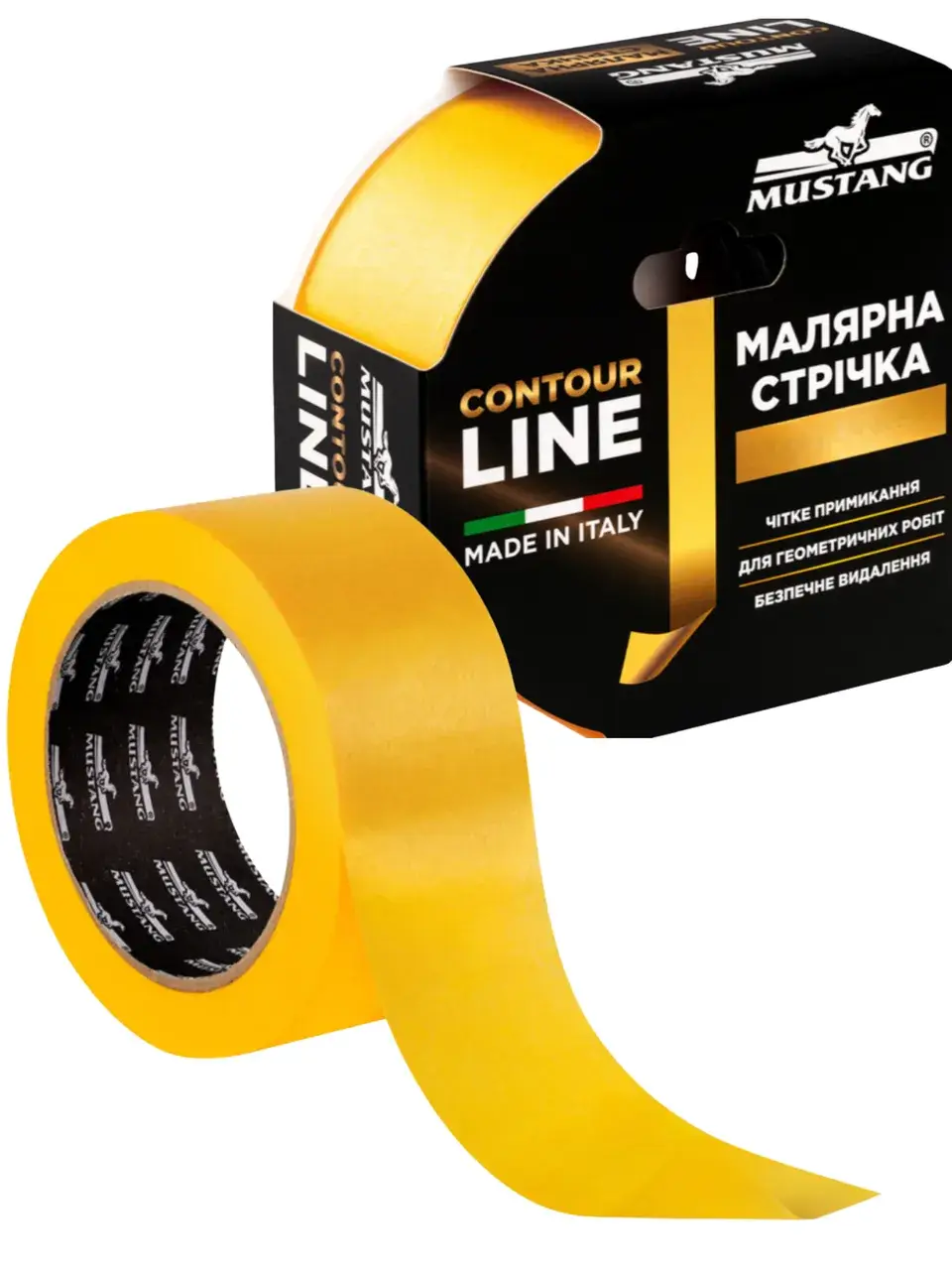 Малярная лента рисовая Mustang Contour Line 19мм*50м (ITWP1950G) - 139189
