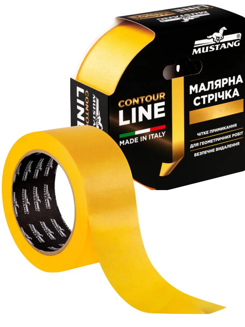 Малярна стрічка рисова Mustang Contour Line 25мм*50м (ITWP2550G) - 139190