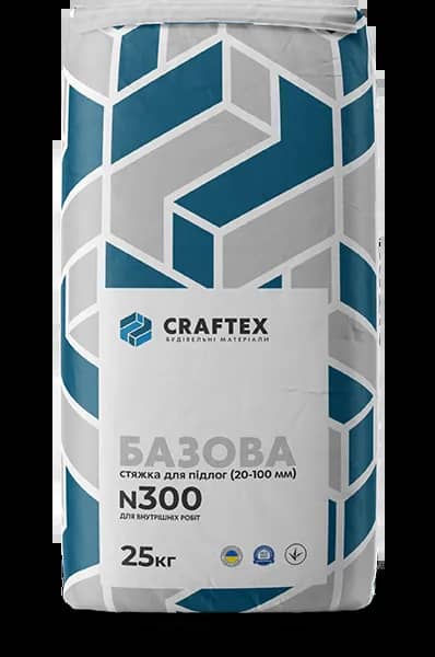 Базова стяжка для підлог (20 -100 мм) CRAFTEX N300, 25кг - 139712