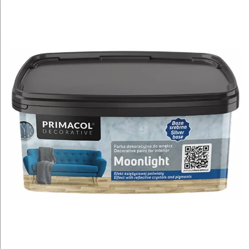 Фарба декоративна Moonlight PRIMACOL Decorative 1л база срібло - 139837