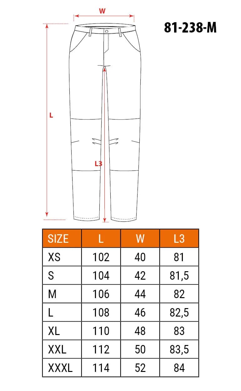 Брюки рабочие NEO Tools 81-238 L Черный - 102339597