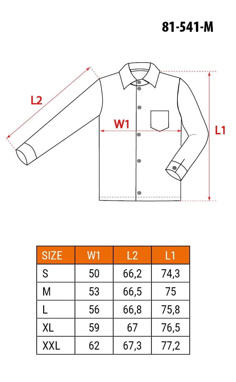 Рубашка рабочая NEO Tools 81-541 L Синий - 314646354