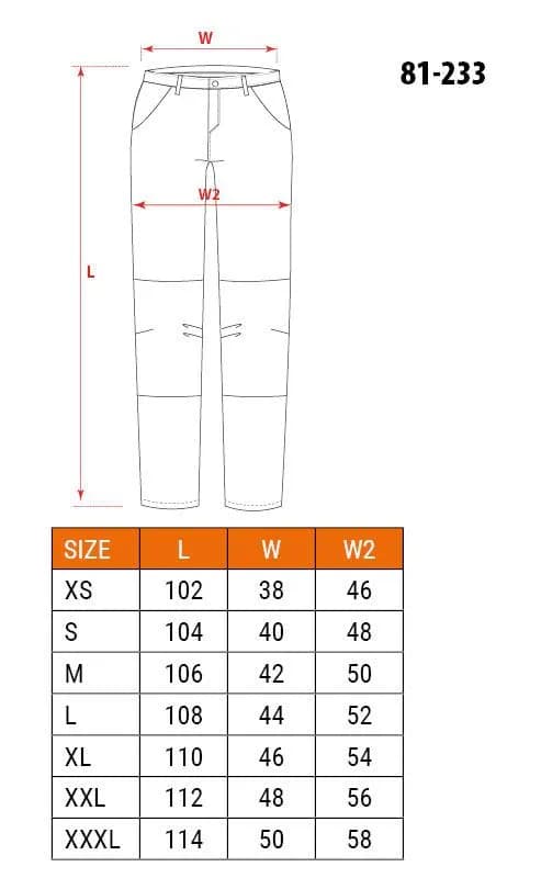Штани робочі NEO Tools 81-233 XXL Чорний - 296086801