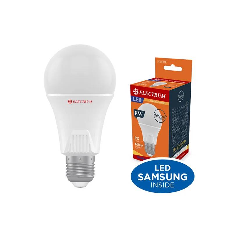 Светодиодная лампа ELECTRUM A60 8W E27 3000K PA LS-33 (A-LS-1918) - 174648
