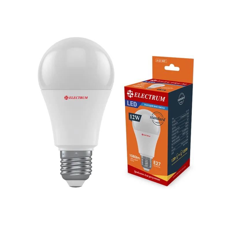 Світлодіодна лампа ELECTRUM A60 12W E27 4000K LS-V10 (A-LS-1427) - 174658