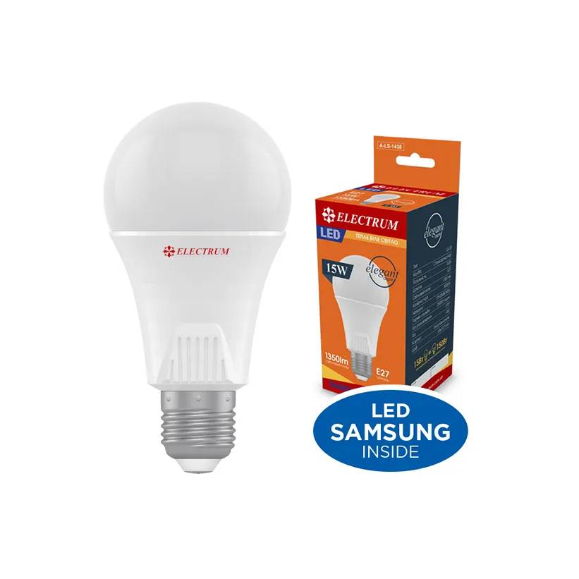 Світлодіодна лампа ELECTRUM A65 15W E27 3000K PA LS-33 (A-LS-1438) - 174661
