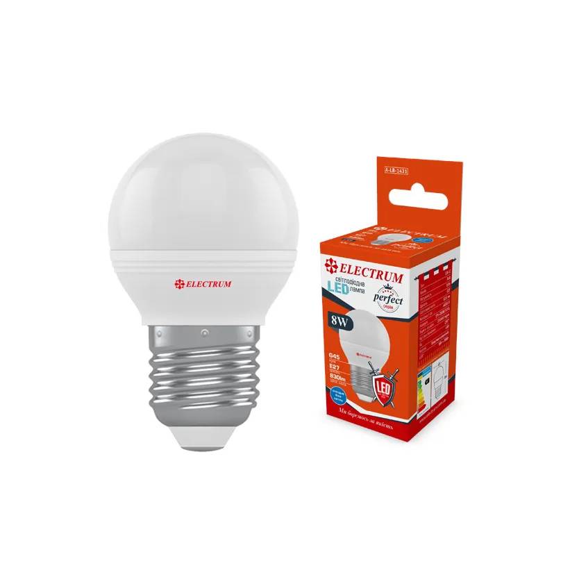 Світлодіодна лампа ELECTRUM D45 8W E27 4000K LB-32 (A-LB-1431) - 174682