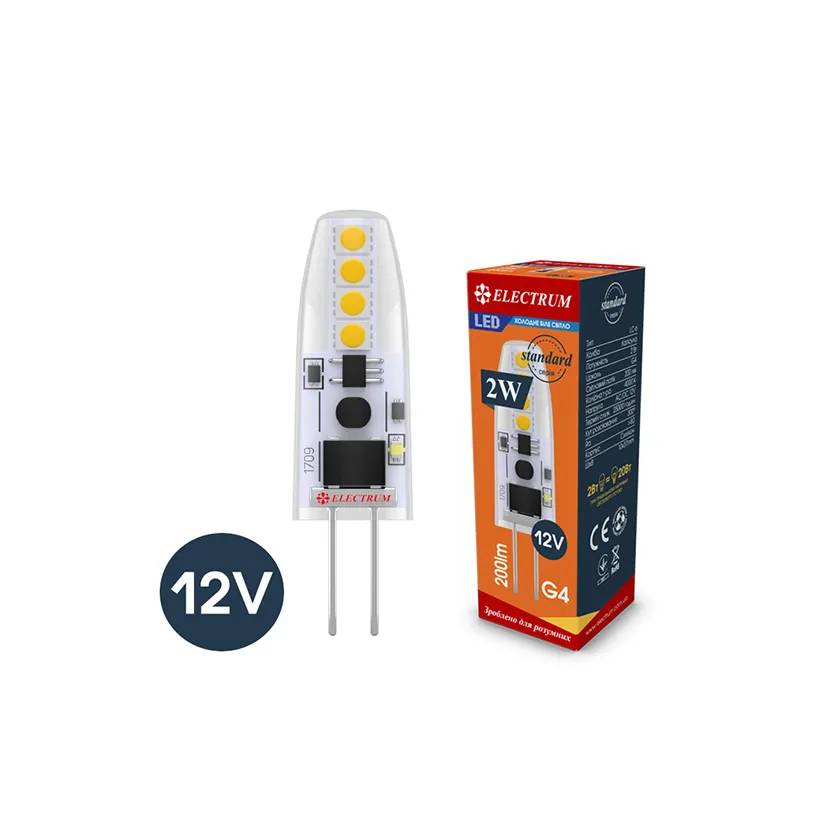 Світлодіодна лампа ELECTRUM 2W Si LC-6 G4 4000К (A-LC-0908) - 174696