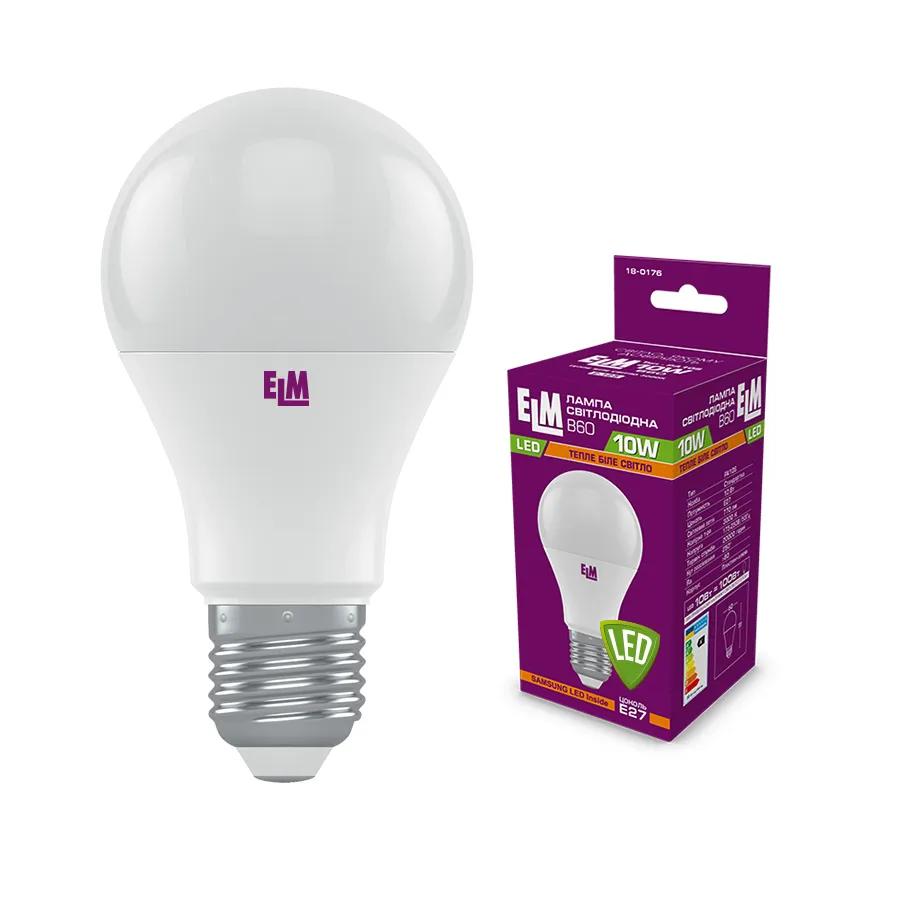 Светодиодная лампа ELM 10W E27 3000K (18-0176) - 174707