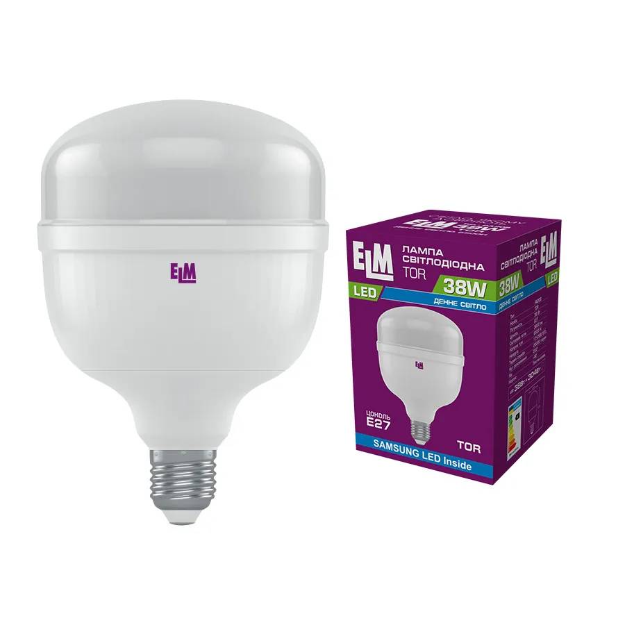Светодиодная лампа ELM TOR 38W E27 6500K PA 20S (18-0190) - 174719