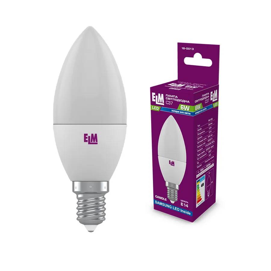 Світлодіодна лампа ELM 6W E14 4000K (18-0013) - 174730